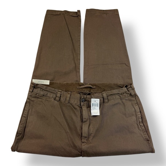 Polo Ralph Lauren Trail Brown Slim GI Fit Chino Pant 40x32 NWT Cotton Flat Front